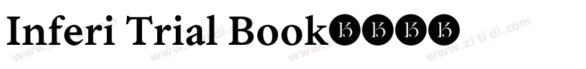 Inferi Trial Book字体转换